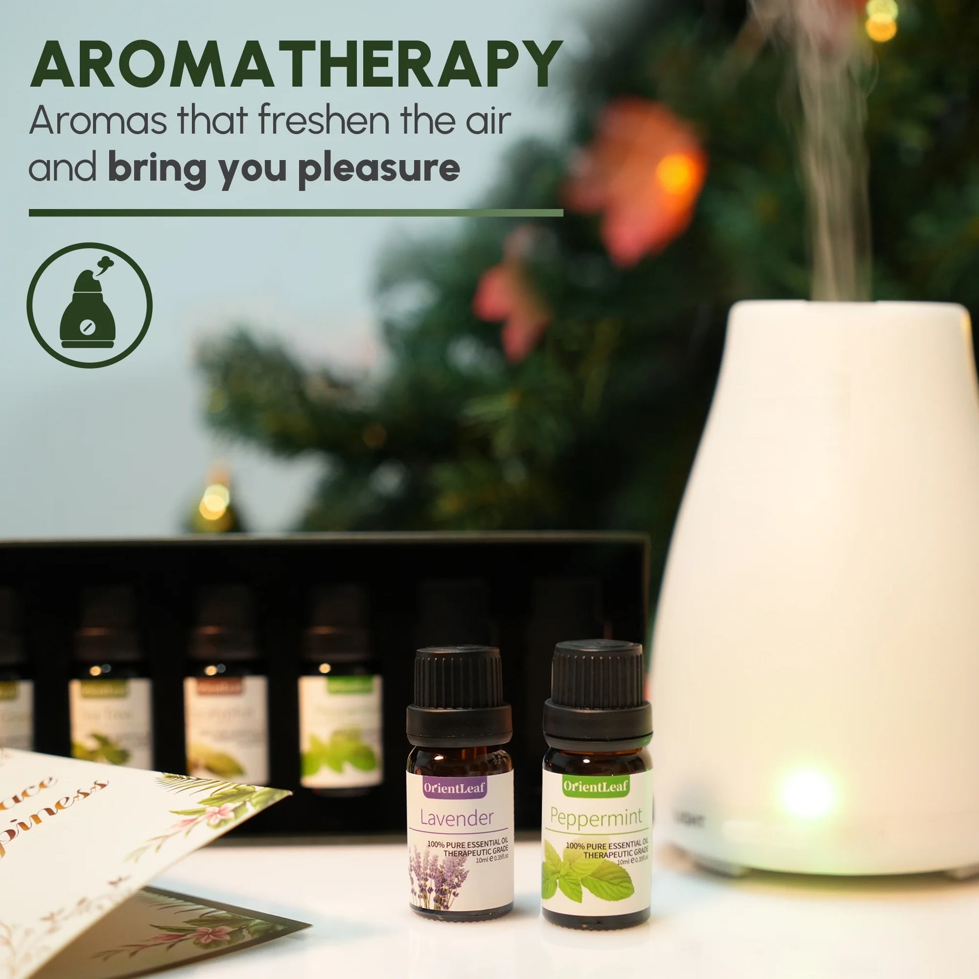 100% Pure Essential Oils Set, Aromatherapy Blended Scents Variety Essential Oils Gift Set for Diffusers, Massage, Sleep